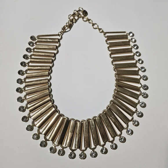 Anthropologie Gold Statement Necklace - Picture 2 of 3